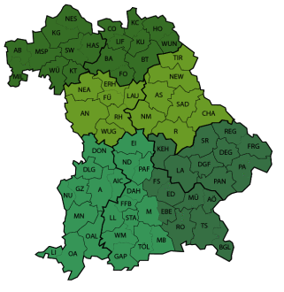 Bayernkarte der Gartenbauzentren