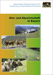 Titelseite der Broschüre "Alm- und Alpwirtschaft in Bayern"