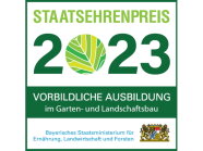 Logo vorbildliche Ausbildung Staatsehrenpreis Garten- und Landschaftsbau