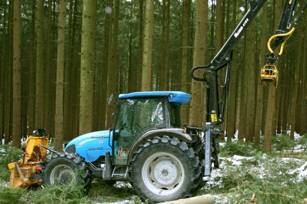 Forstarbeiter Holzernte-Tipps: Holzernte mit der richtigen Technik am  Steilhang und Ernte bei Frost
